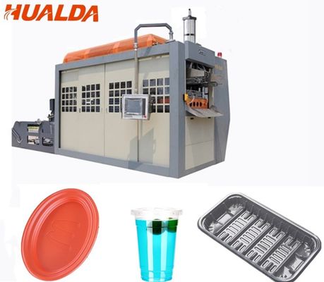 Copo plástico descartável que forma a máquina 25 - 35 afagam/controles mínimos do PLC da capacidade fornecedor