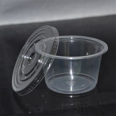 Mini copo descartável plástico transparente eco-amigável do molho dos pp com tampa da tampa fornecedor