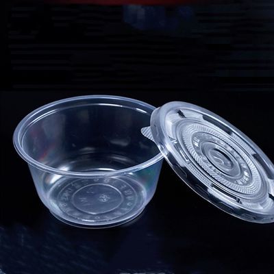 Mini copo descartável plástico transparente eco-amigável do molho dos pp com tampa da tampa fornecedor